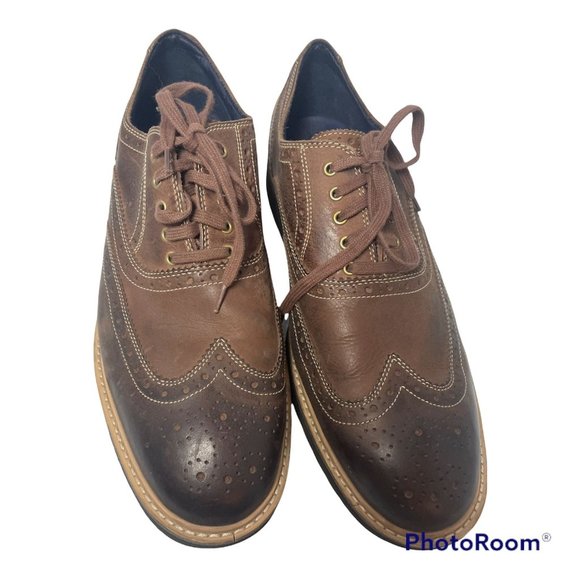 Cole Haan Men's Morris Brown Wingtip Leather Shoes Oxford US 12 C11824 - Picture 1 of 6